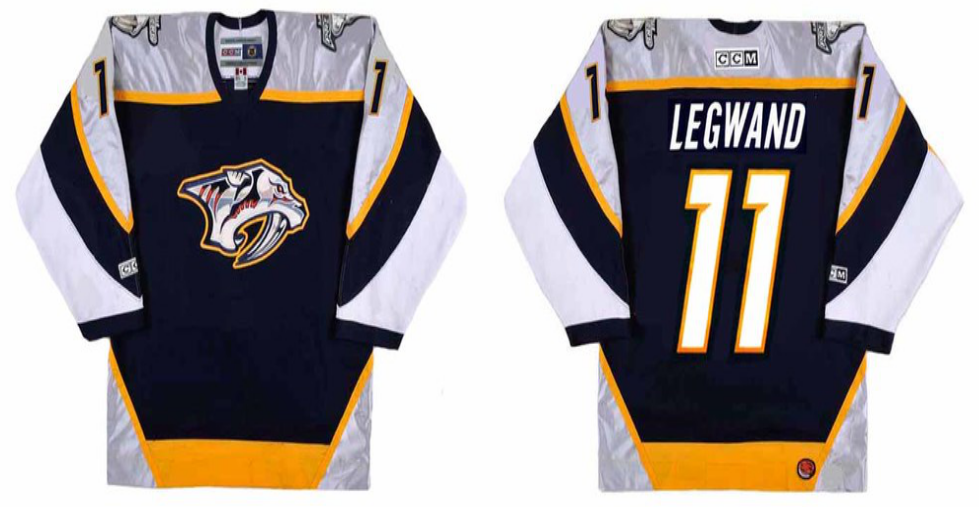 2019 Men Nashville Predators #11 Legwand black CCM NHL jerseys->nashville predators->NHL Jersey